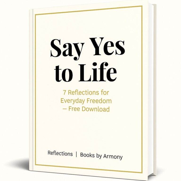 Cover page - free booklet_Say Yes to Life_reflections